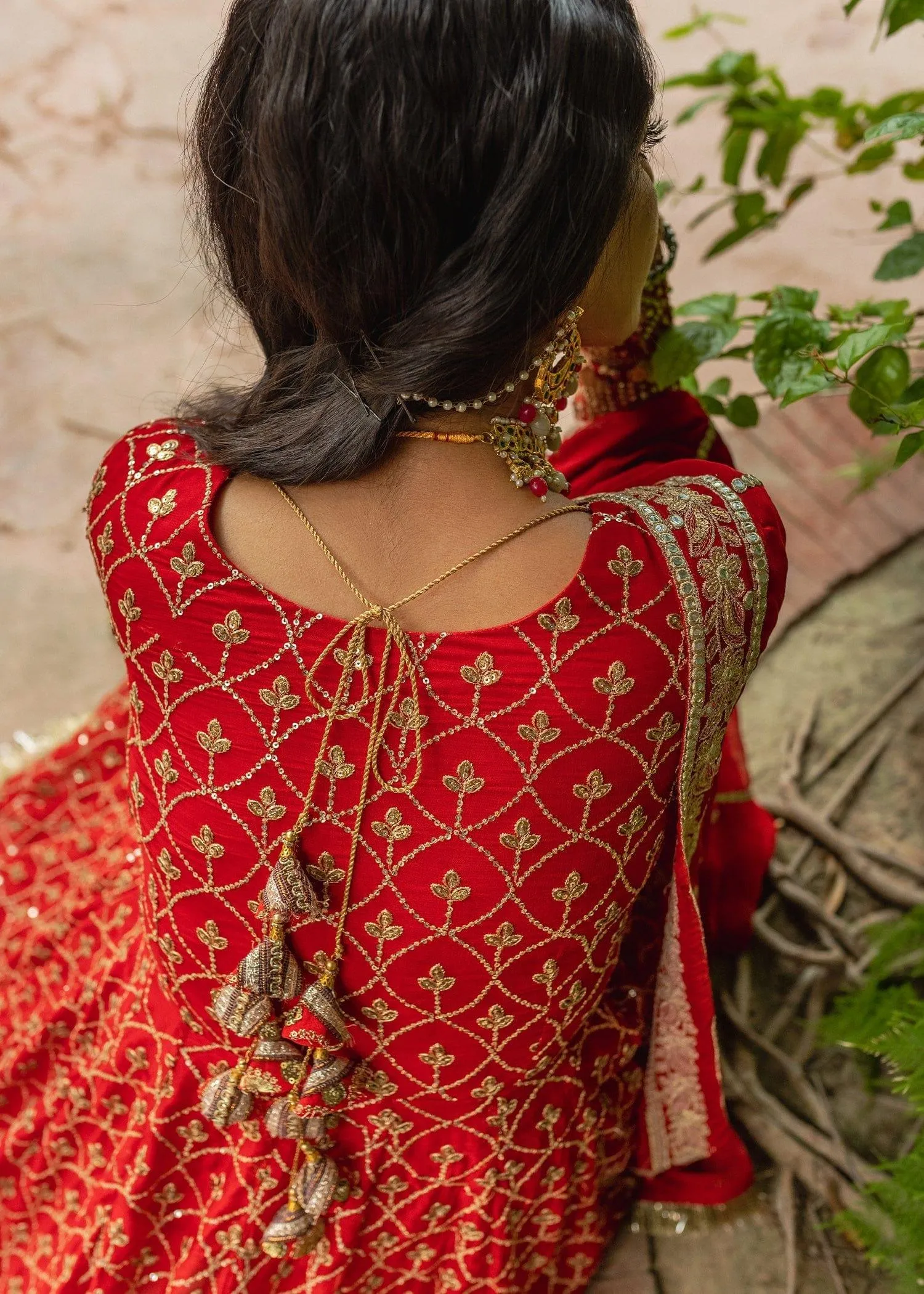 Allure by Ih - AMAL - Chiffon - Red - 4 Piece