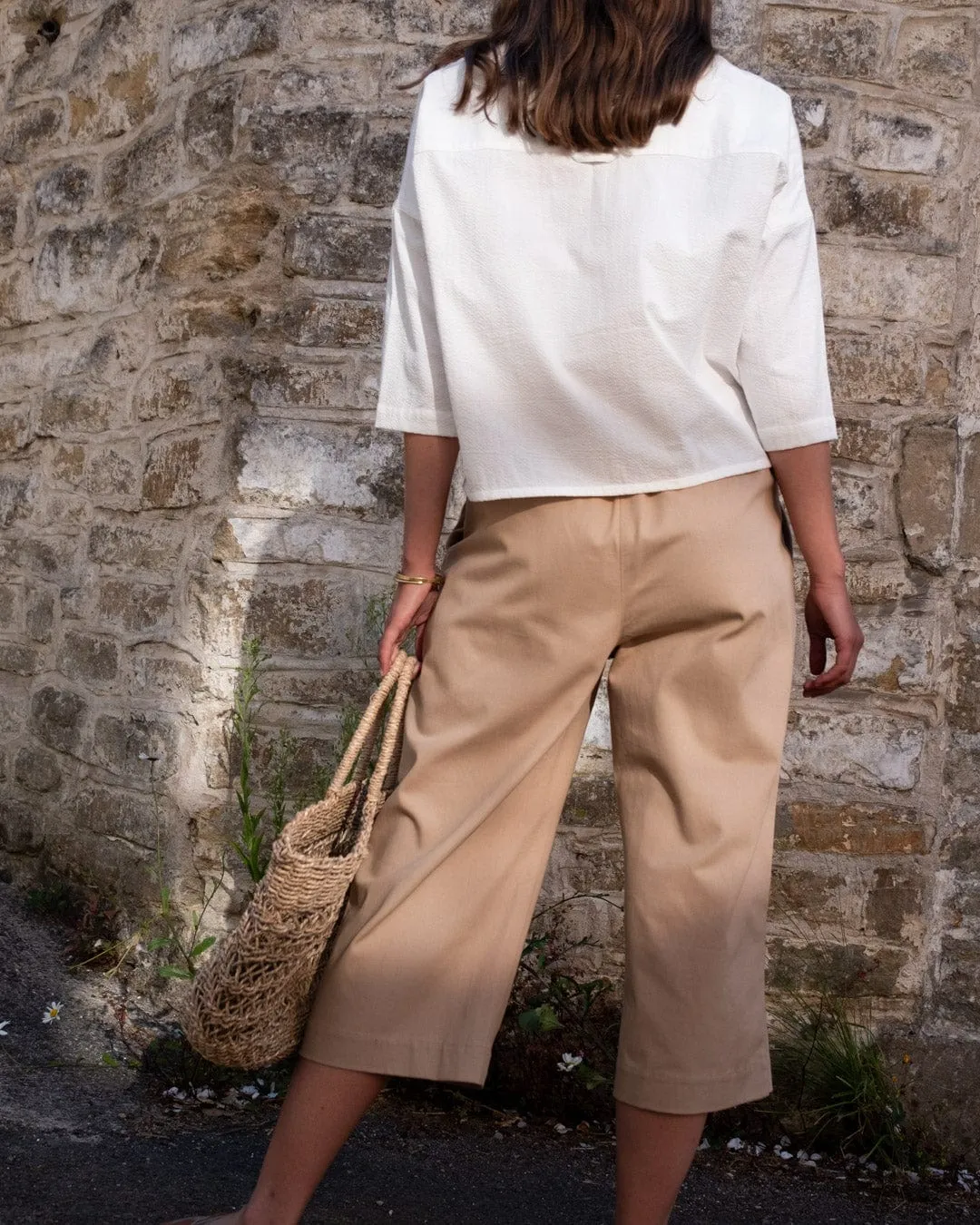 Anna Women's Organic Cotton Culottes | Sand
