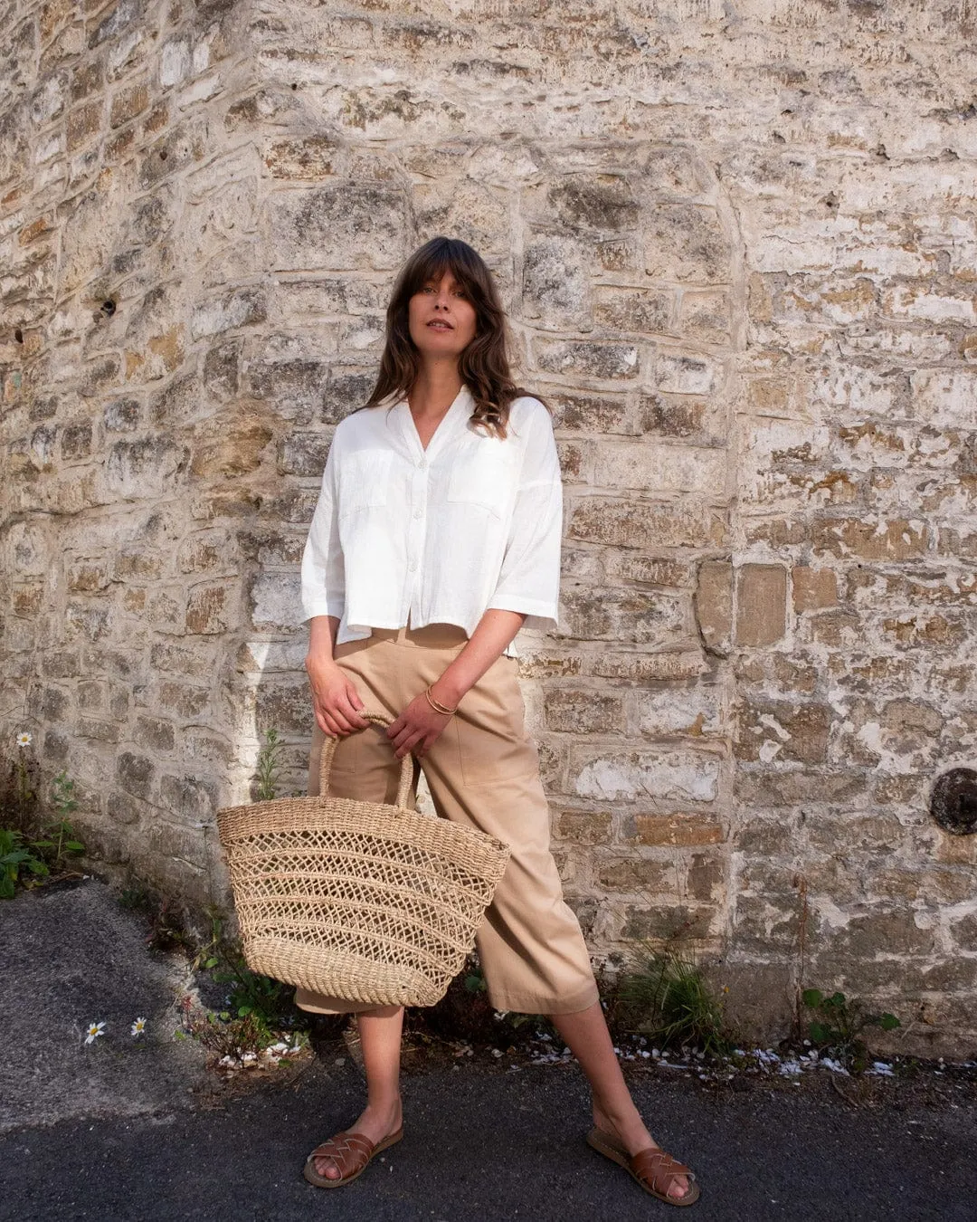 Anna Women's Organic Cotton Culottes | Sand