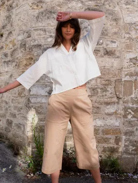 Anna Women's Organic Cotton Culottes | Sand