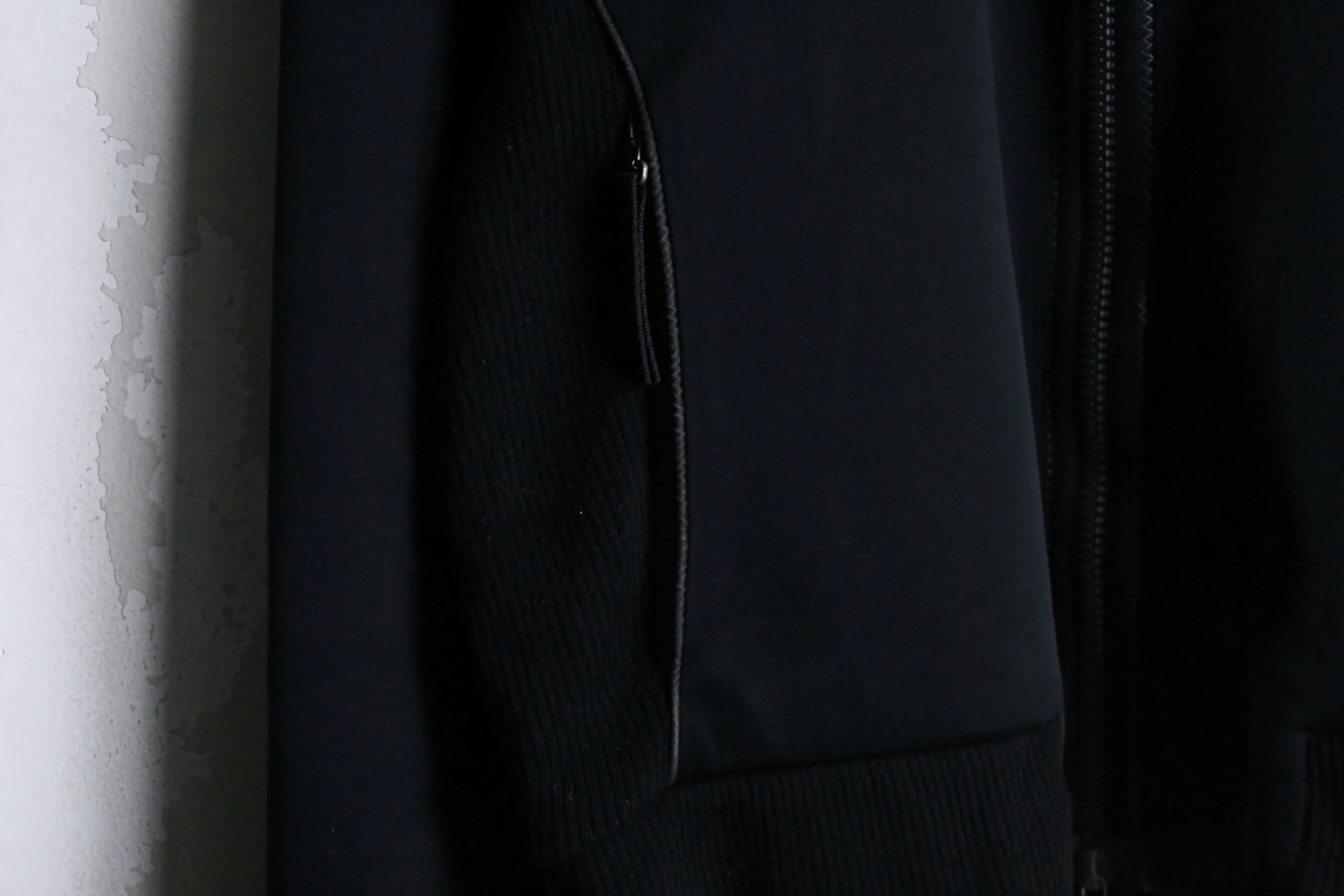 black color high neck track jacket