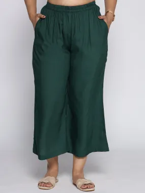 BottleGreen Rayon Culottes