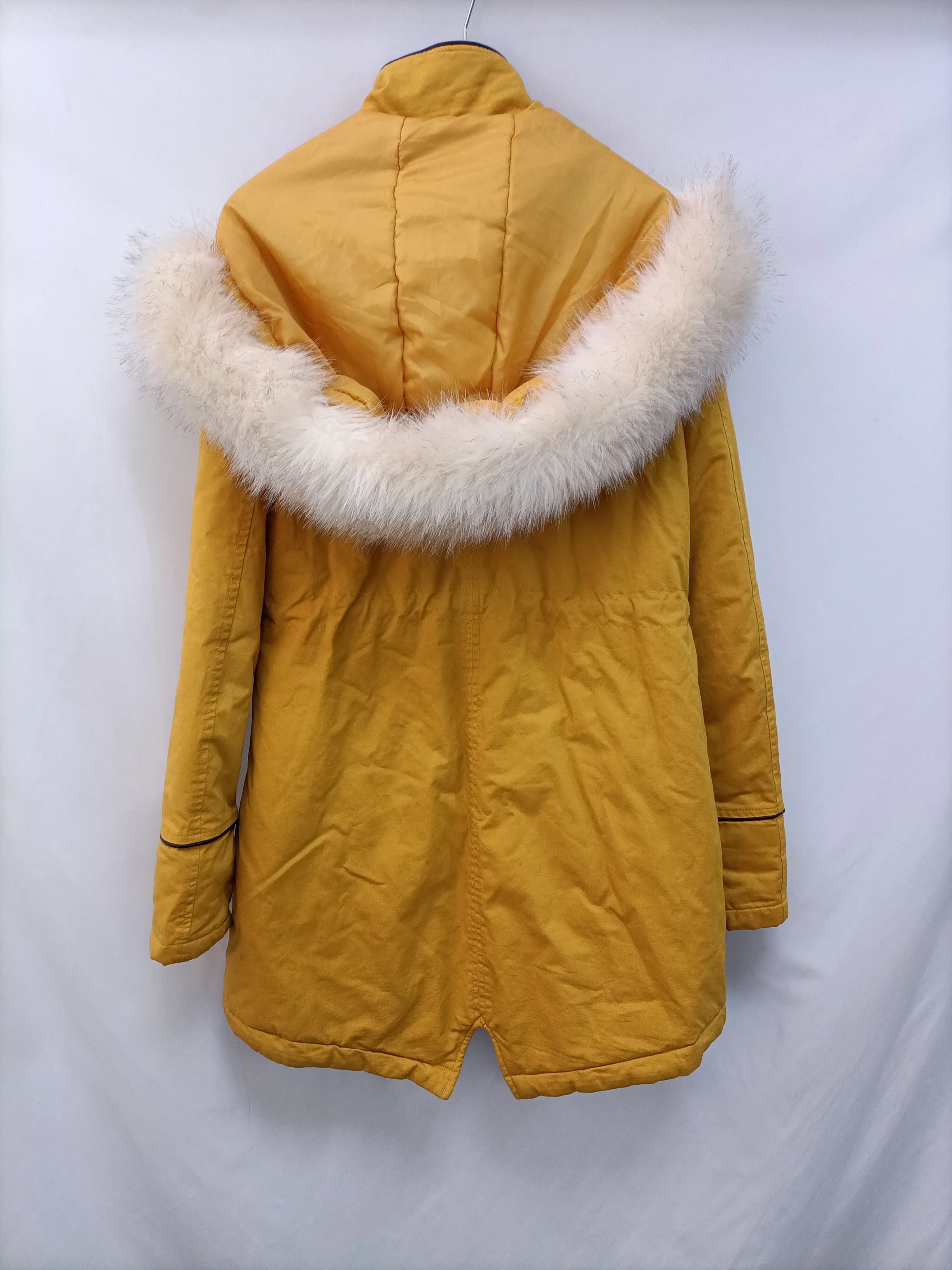 BRAVE SOUL. Parka amarilla pelo T.m