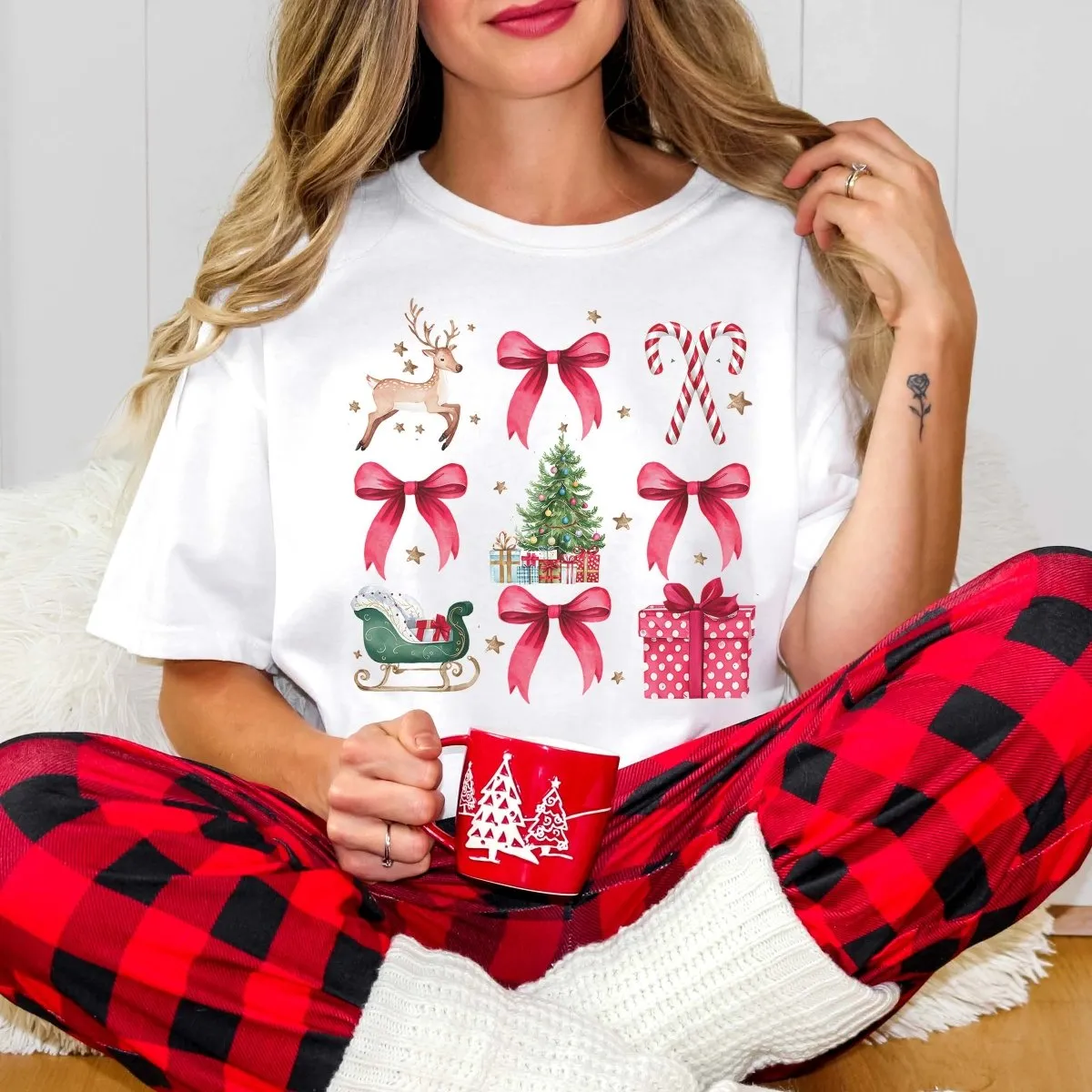 Christmas Collage Wholesale Comfort Color Graphic Tee - Fast Shipping