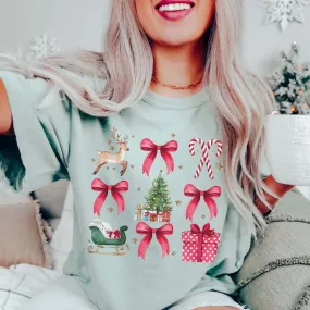 Christmas Collage Wholesale Comfort Color Graphic Tee - Fast Shipping