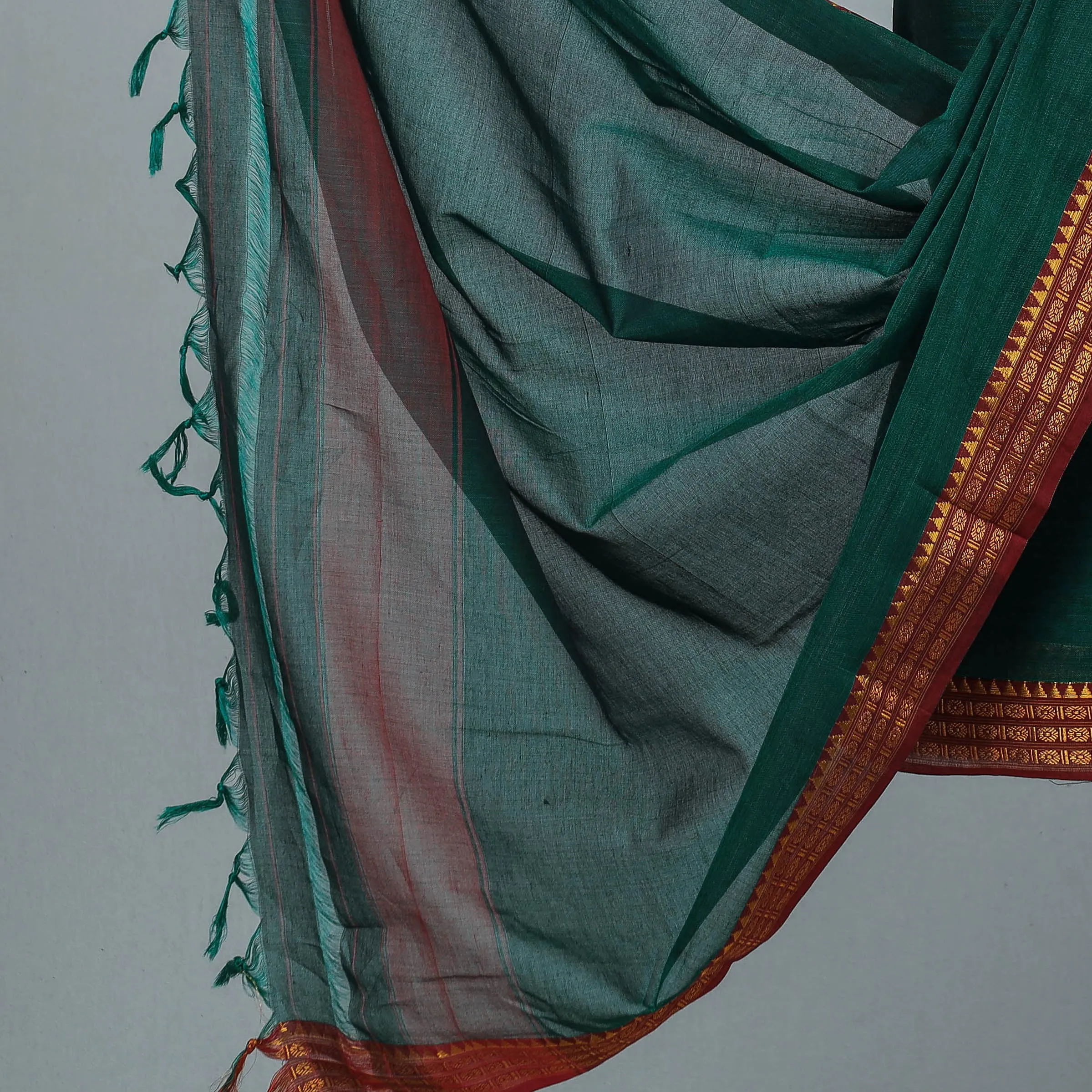 Green - 3pc Dharwad Cotton Suit Material Set 05