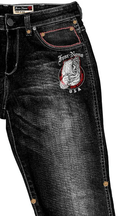 Men's Black BEAR Rider MADE IN USA 20 oz Jeans
