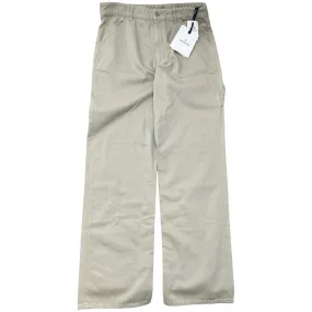 Men's Embroidered Logo Jeans Beige Size IT 48 / UK 32