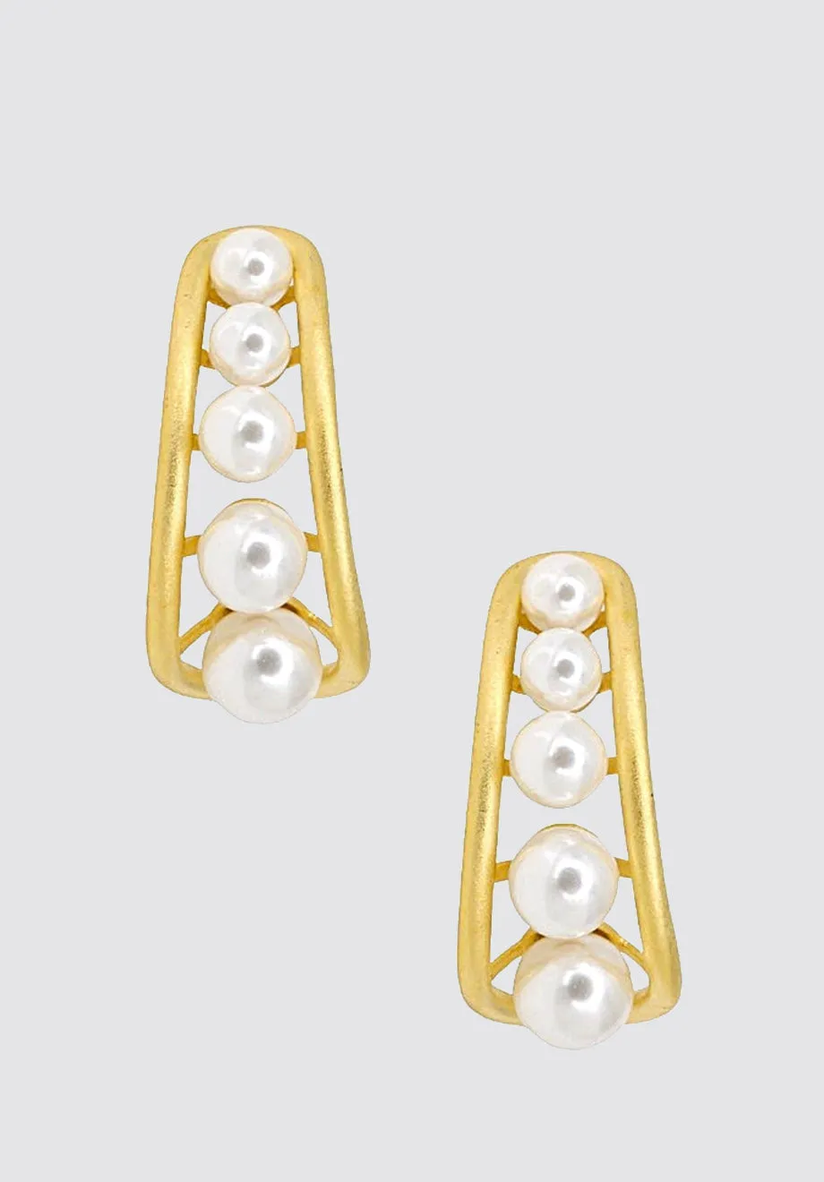 Pearl Earrings In Gold