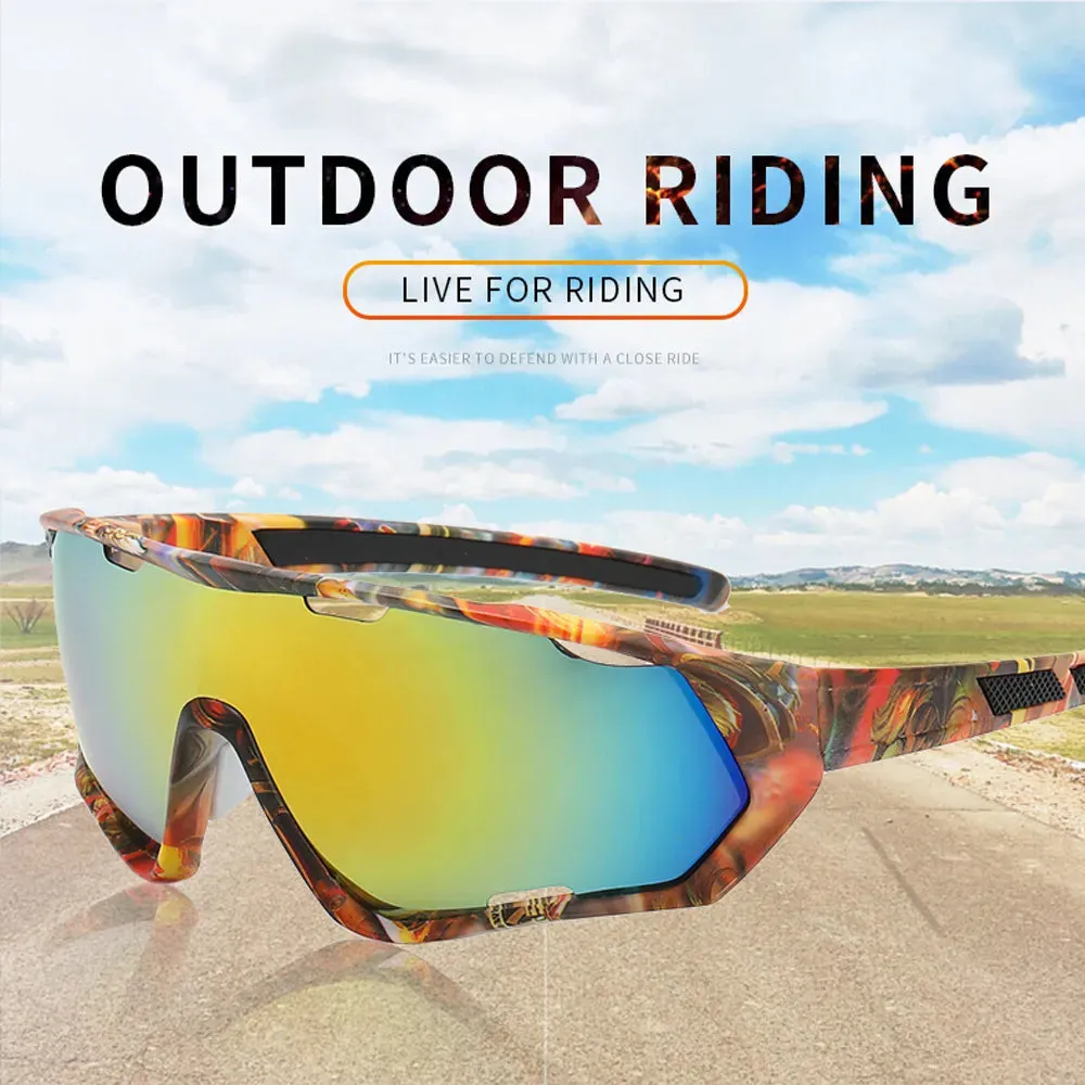 Riding Glasses Cycling Sunglasses UV400 Sports Glasses Bicycle Mountain Bike Eyewear Men's & Women’s Sunglasses Road Goggles