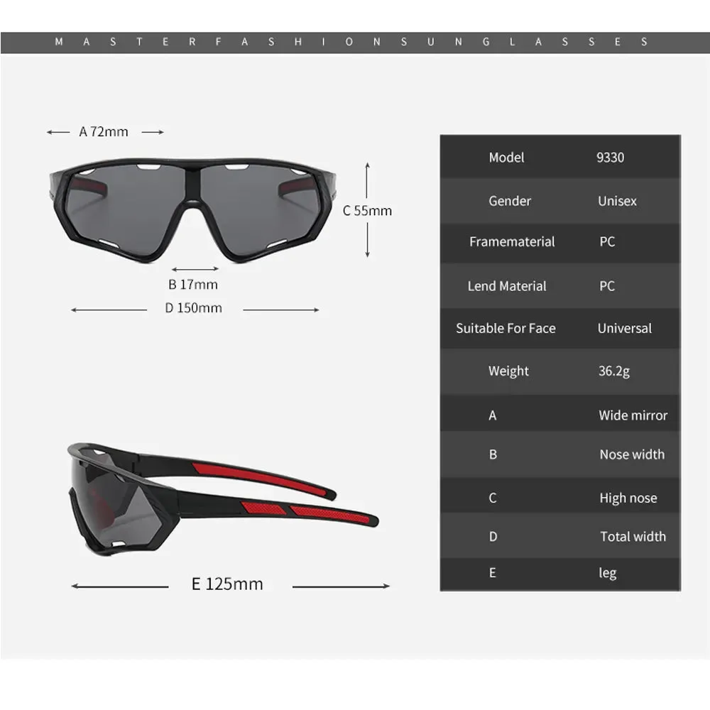 Riding Glasses Cycling Sunglasses UV400 Sports Glasses Bicycle Mountain Bike Eyewear Men's & Women’s Sunglasses Road Goggles