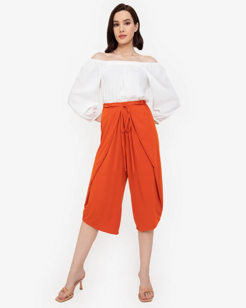 Sigrid Drawstring Waistband Jersey Culottes