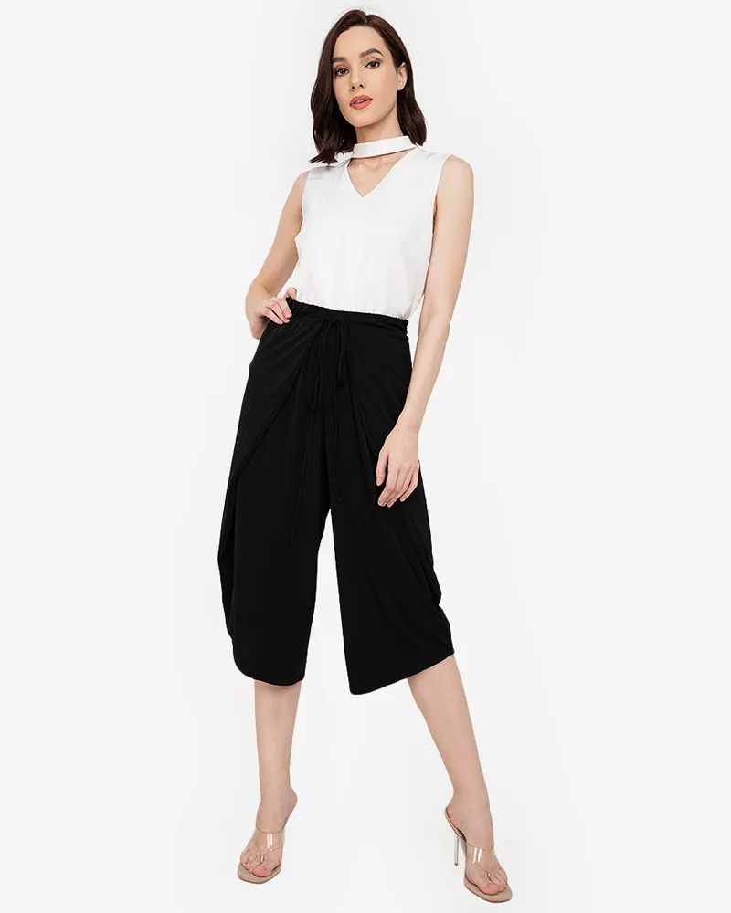Sigrid Drawstring Waistband Jersey Culottes