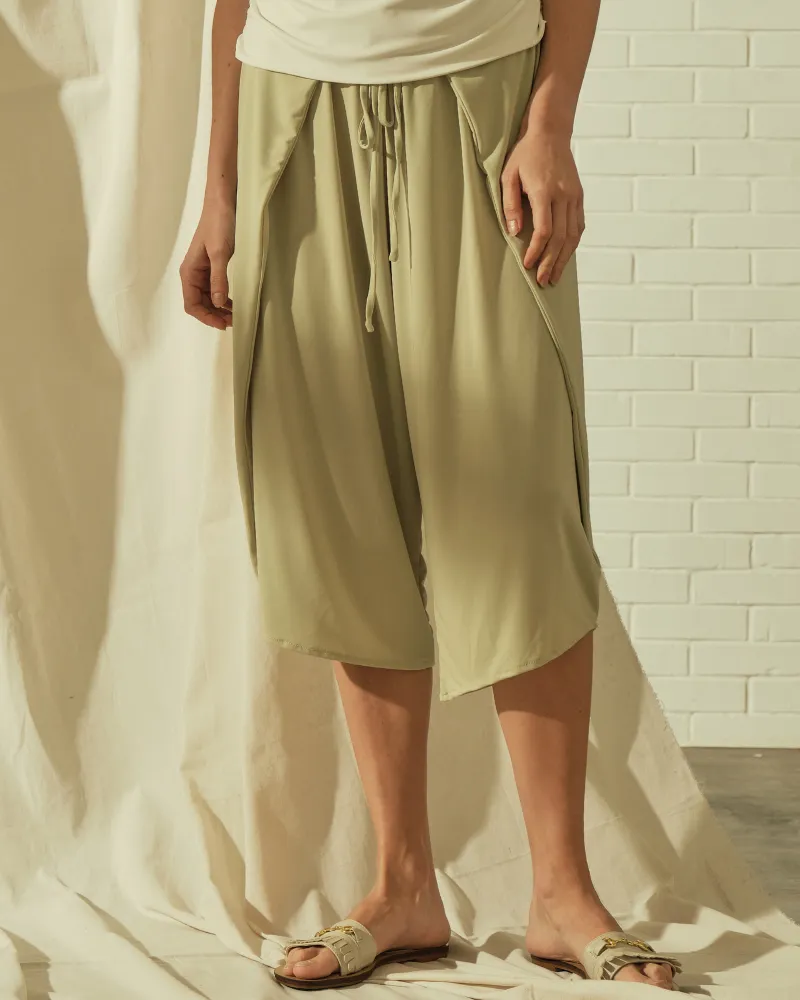 Sigrid Drawstring Waistband Jersey Culottes