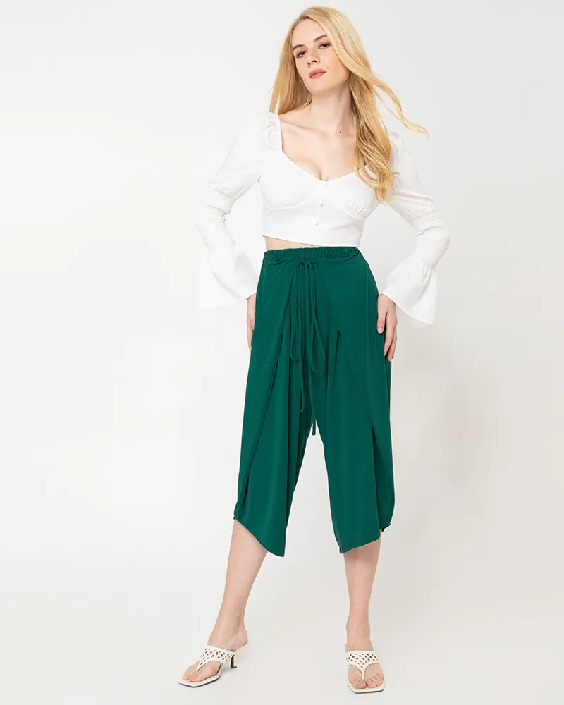 Sigrid Drawstring Waistband Jersey Culottes