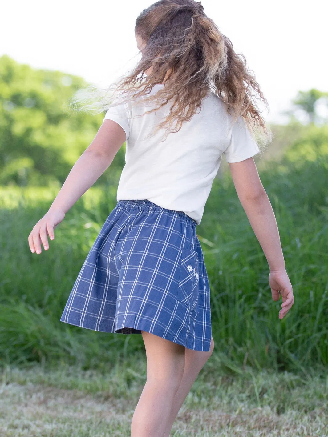 Special check culottes